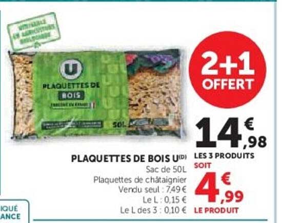 PLAQUETTES DE BOIS U(d)