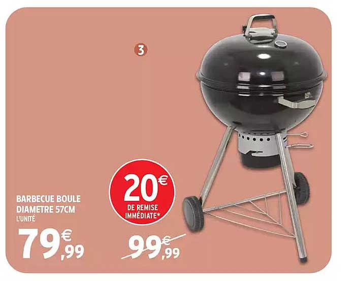 BARBECUE BOULE DIAMETRE 57CM