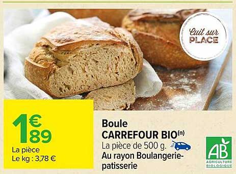 Boule CARREFOUR BIO(n)