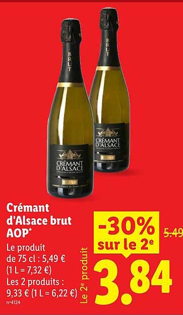 Crémant d'Alsace brut AOP*