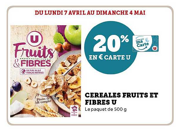 CEREALES FRUITS ET FIBRES U