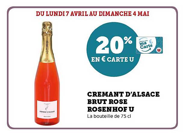 CREMANT D’ALSACE BRUT ROSE ROSENHOF U
