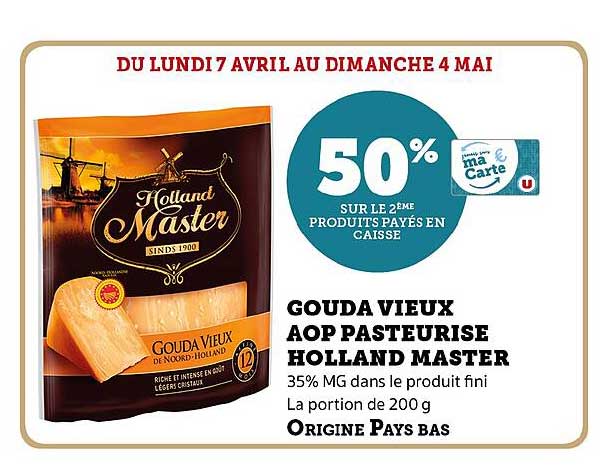 GOUDA VIEUX AOP PASTEURISE HOLLAND MASTER