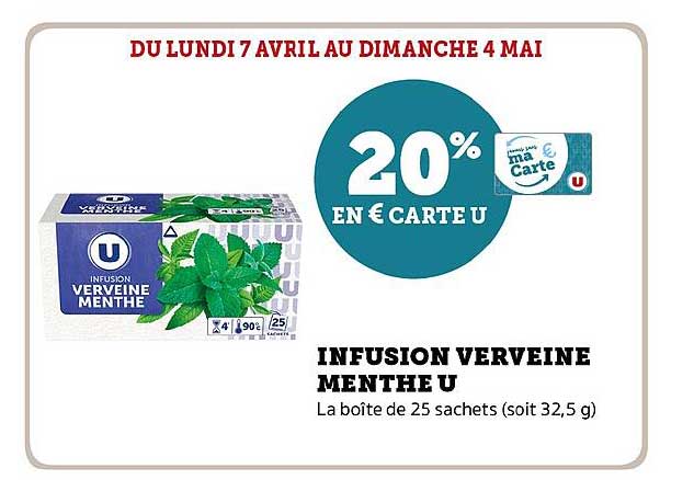 INFUSION VERVEINE MENTHE U