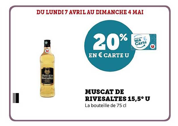 MUSCAT DE RIVESALTES 15,5° U