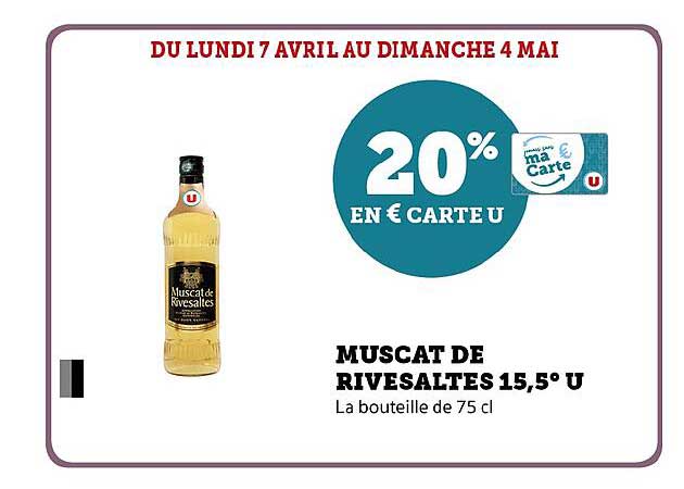 MUSCAT DE RIVESALTES 15,5° U