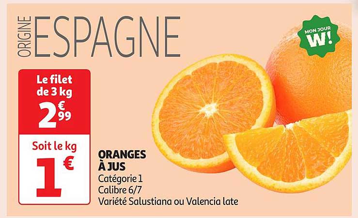 ORANGES À JUS