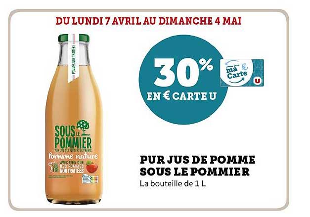 PUR JUS DE POMME SOUS LE POMMIER