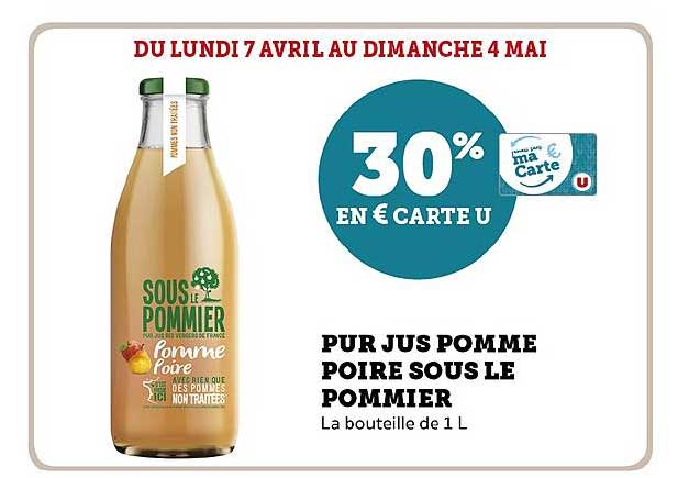 PUR JUS POMME POIRE SOUS LE POMMIER