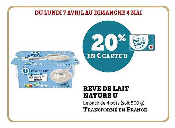 REVE DE LAIT NATURE U