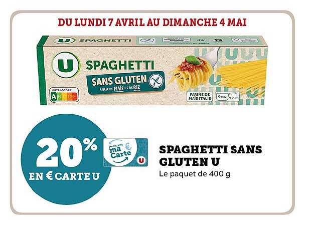 SPAGHETTI SANS GLUTEN U