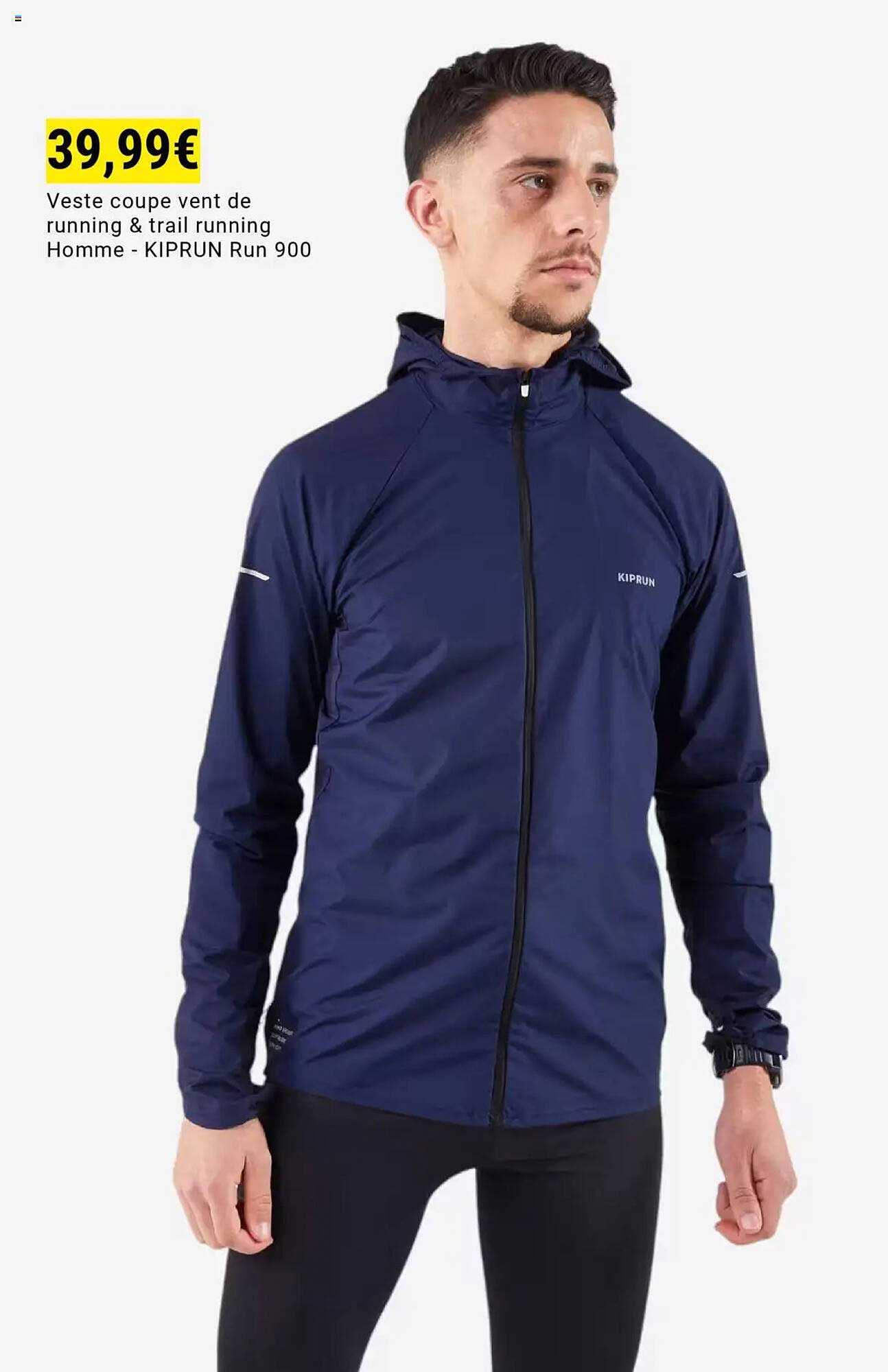 Veste coupe vent de running & trail running Homme - KIPRUN Run 900