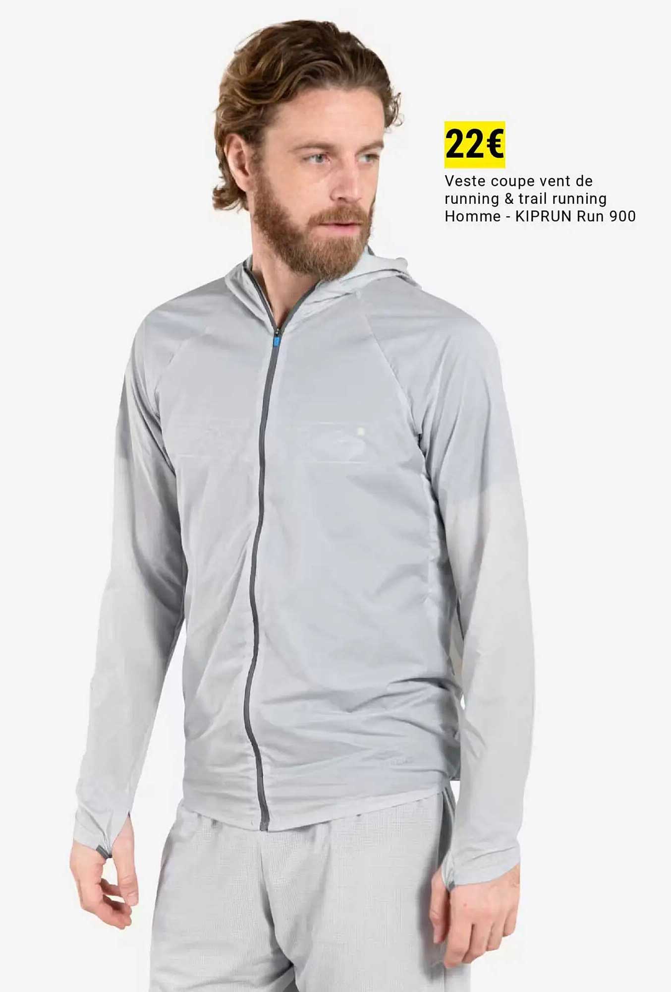 Veste coupe vent de running & trail running Homme - KIPRUN Run 900