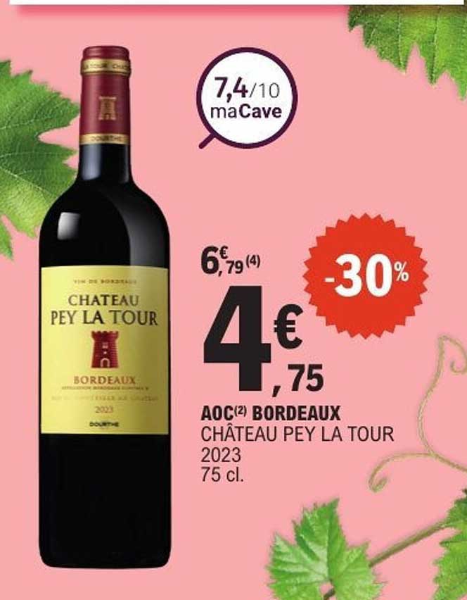 AOC Bordeaux CHÂTEAU PEY LA TOUR 2023 75 cl.