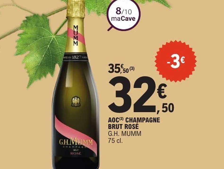 AOC CHAMPAGNE BRUT ROSÉ G.H. MUMM 75 cl.
