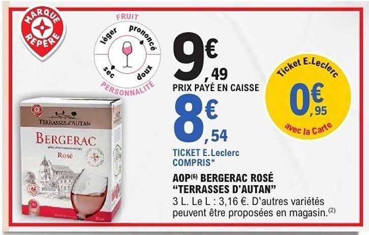 AOP Bergerac Rosé "Terrasses d'Autan"