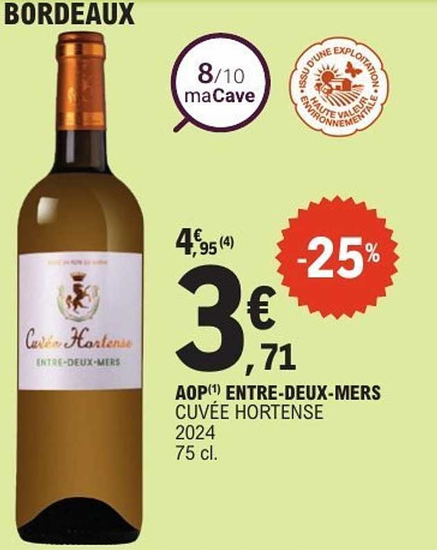 Cuve Hortense Entre Deux Mers