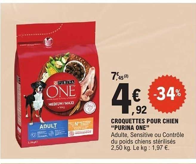 CROQUETTES POUR CHIEN “PURINA ONE”