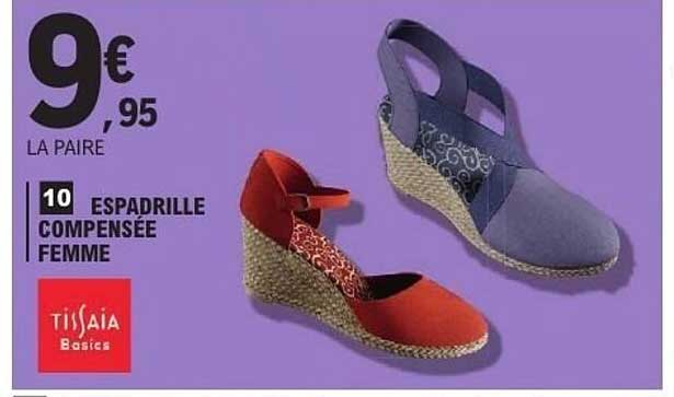 ESPADRILLE COMPENSÉE FEMME