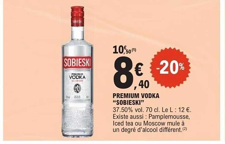 PREMIUM VODKA "SOBIESKI"