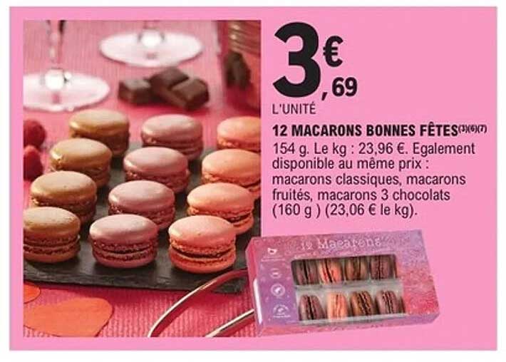 12 MACARONS BONNES FÊTES
