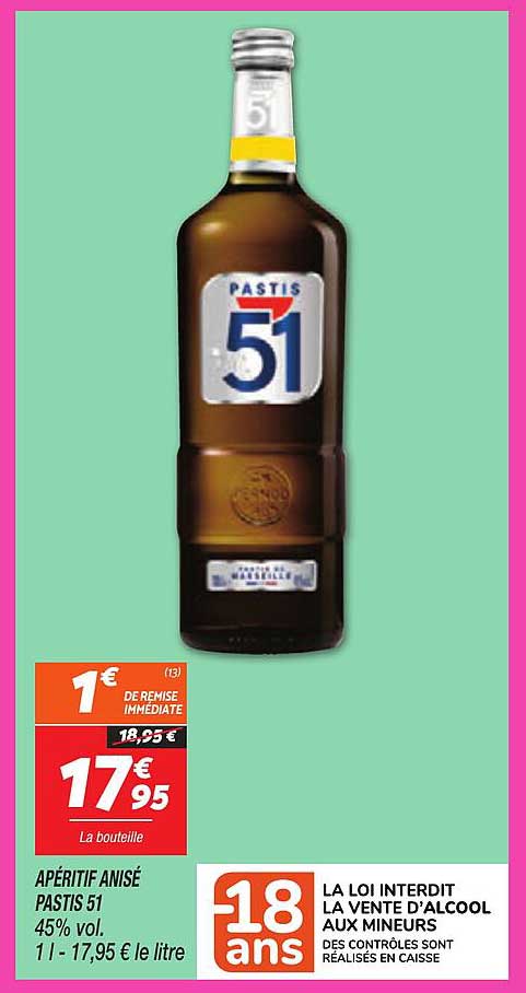 APÉRITIF ANISÉ PASTIS 51