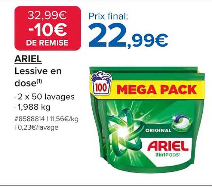 ARIEL Lessive en dose