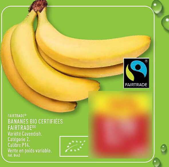 Bananes Bio Certifiées Fairtrade®