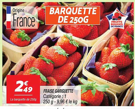 BARQUETTE DE 250G
