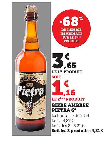 BIERE AMBREE PIETRA 6