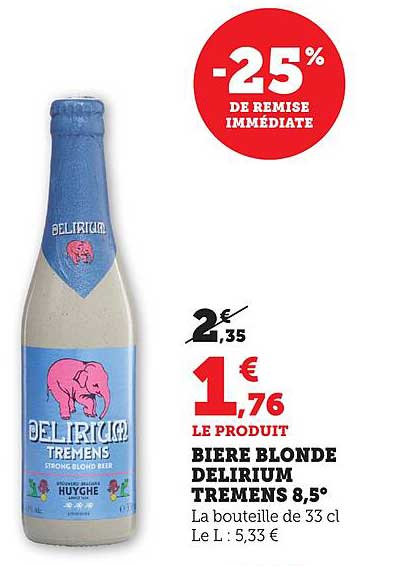 BIERE BLONDE DELIRIUM TREMENS 8,5°