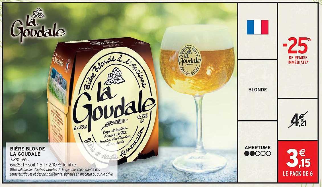 Bière Blonde la Goudale