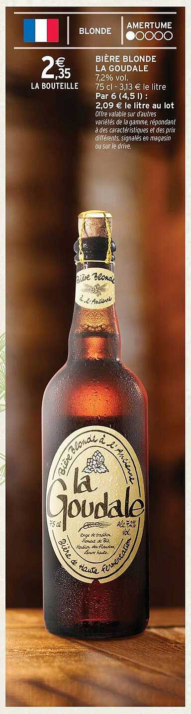 BIÈRE BLONDE LA GOUDALE