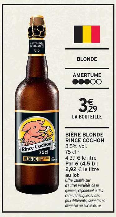 Bière Blonde Rince Cochon 75cl