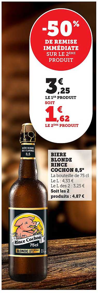 Bière Blonde Rince Cochon 8,5°