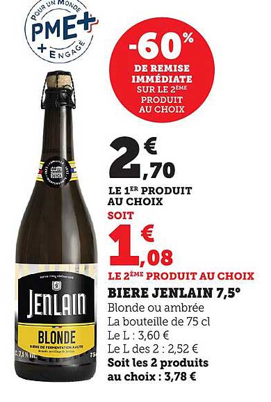 BIERE JENLAIN 7,5°