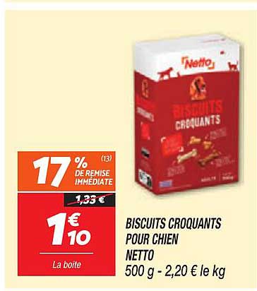 BISCUITS CROQUANTS POUR CHIEN