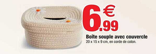 Boîte souple avec couvercle