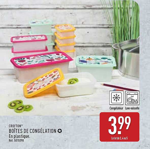 BOÎTES DE CONGÉLATION