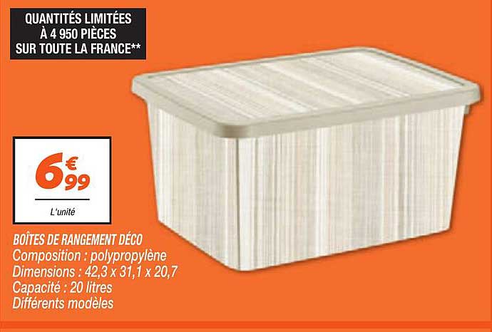 BOÎTES DE RANGEMENT DÉCO