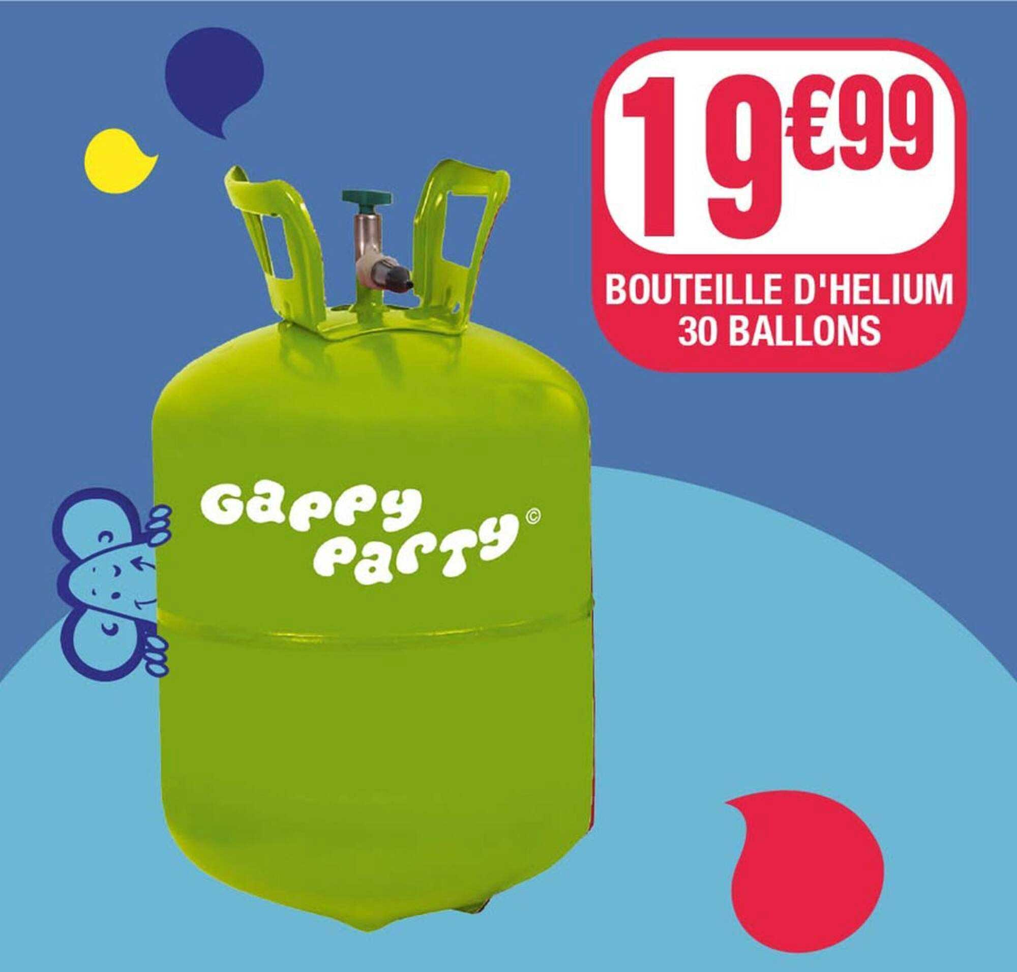 BOUTEILLE D'HÉLIUM 30 BALLONS