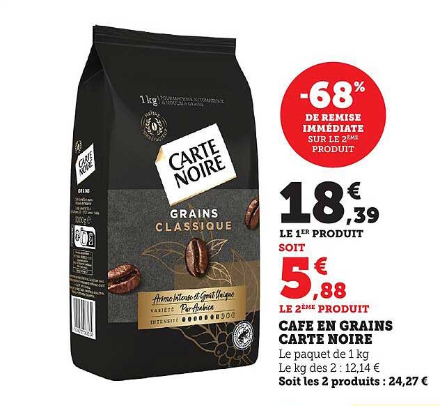 Café en Grains Carte Noire