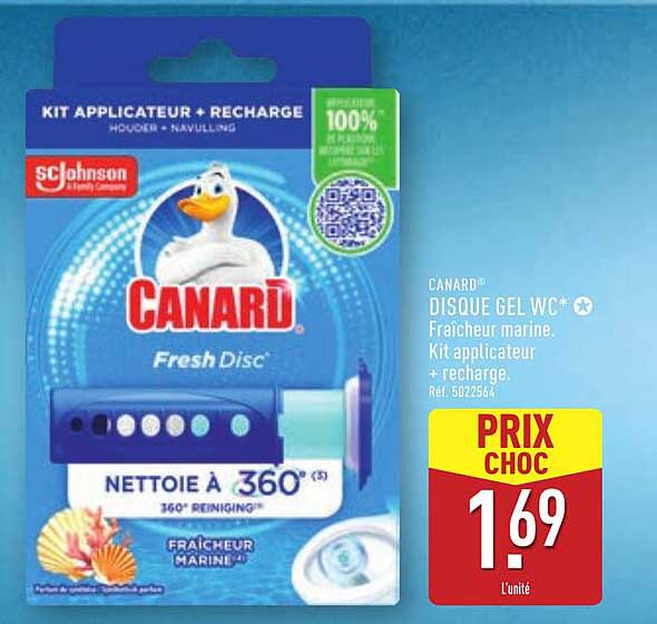 CANARD® DISQUE GEL WC* Fraîcheur marine