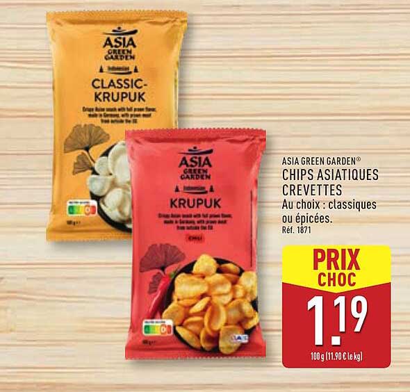 CHIPS ASIATIQUE CREVETTES