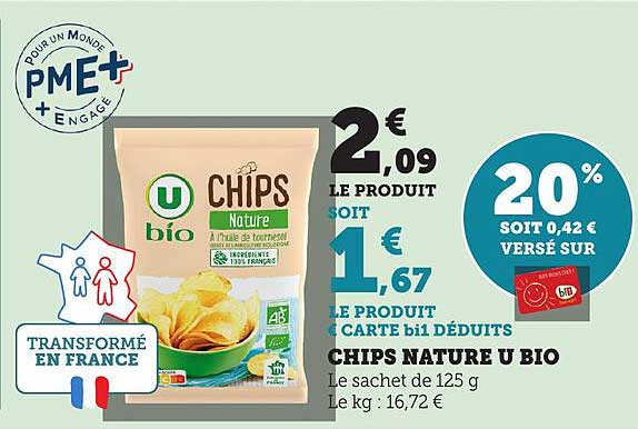 CHIPS NATURE U BIO