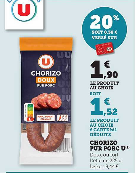 CHORIZO PUR PORC U