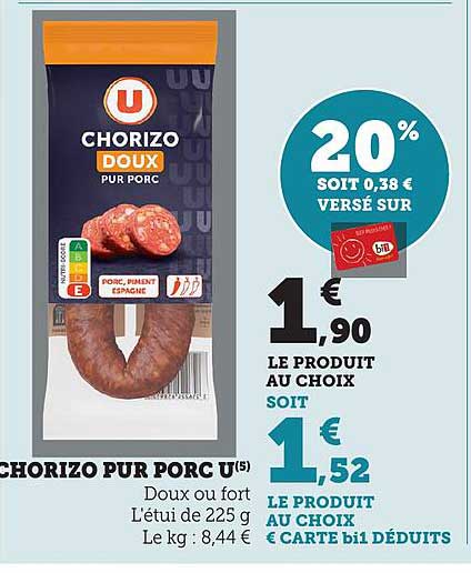 CHORIZO PUR PORC U