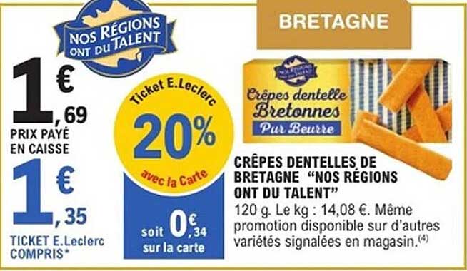 Crêpes dentelle Bretonnes Pur Beurre