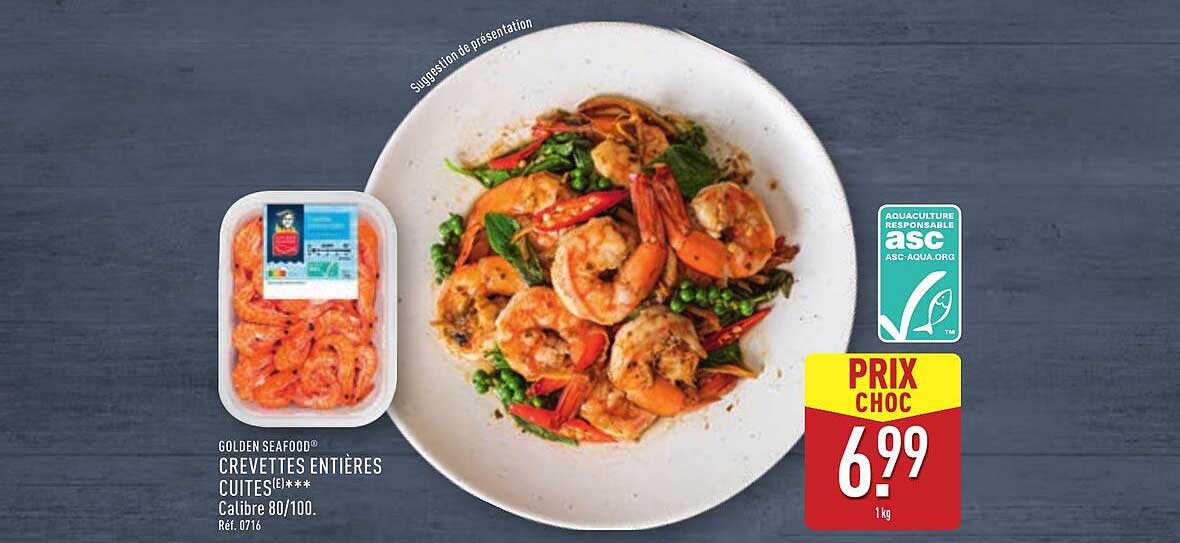 CREVETTES ENTIÈRES CUITES