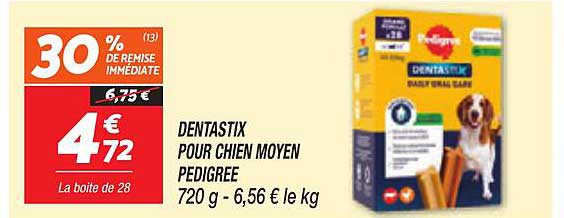 DENTASTIX POUR CHIEN MOYEN PEDIGREE